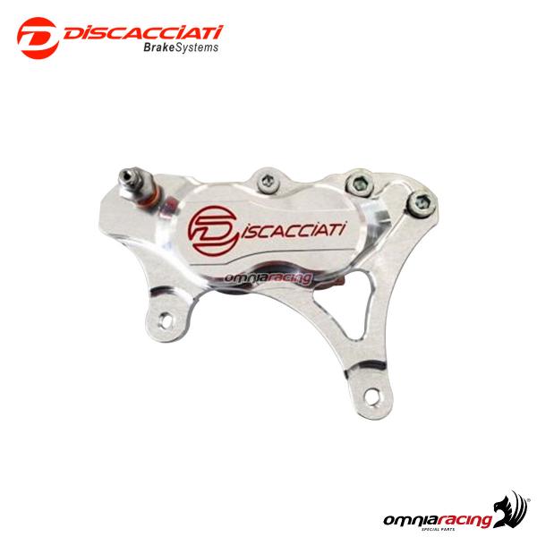 Front brake caliper kit 4 pistons diam 30x34 for 320mm disc Discacciati silver color KTM SX /EXC