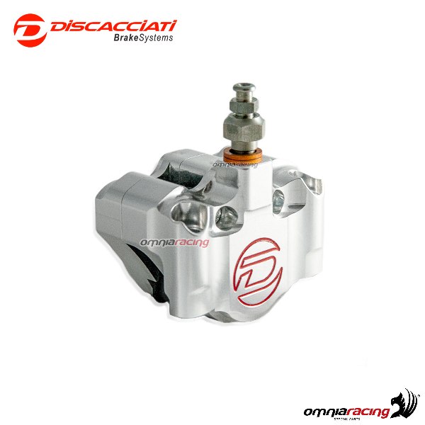 Pinza radiale Discacciati a 2 pistoni anteriore argento interasse 50mm per Mini moto