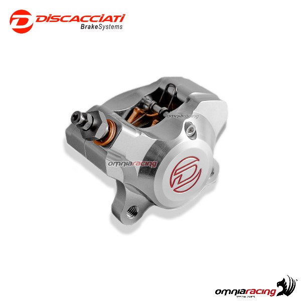 Axial front caliper Discacciati 2 pistons silver wheelbase 55mm for Zip