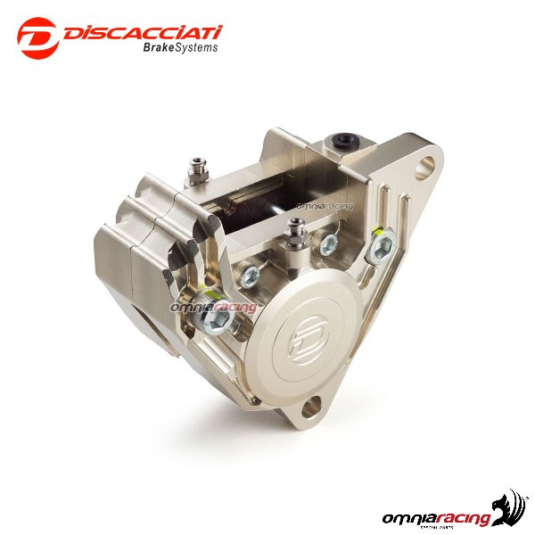 Axial front left caliper DIscacciati 2 pistons old style champagne wheelbase 108mm