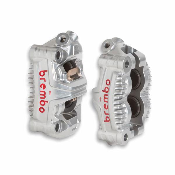 Coppia pinze freno anteriori Brembo Racing GP4 Sport interasse 100mm