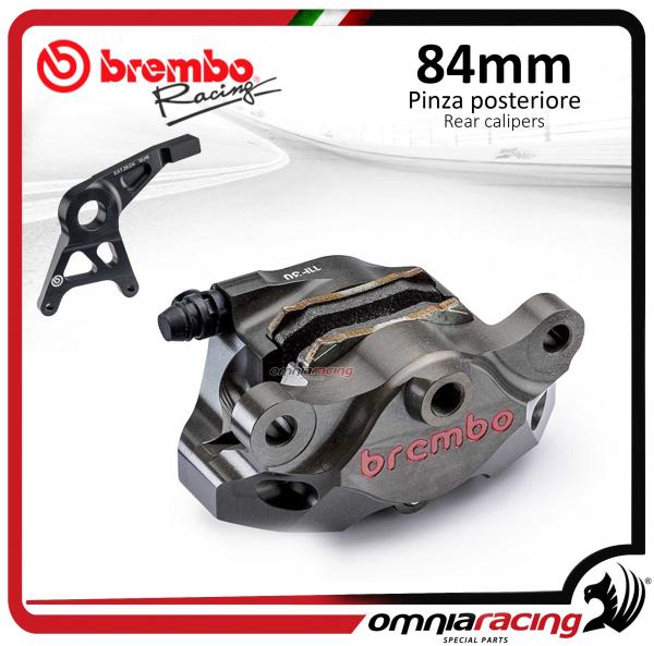 Brembo Racing pinza freno posteriore Supersport CNC P2 34 84mm con pastiglie e staffa per Yamaha