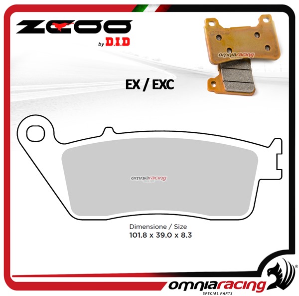 ZCOO N007 EX pastiglie freno sinterizzate anteriori per Triumph Tiger 800 2011>