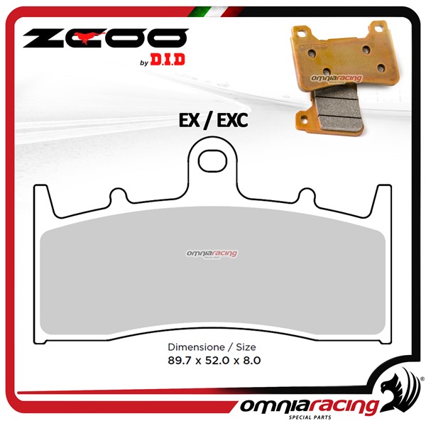 ZCOO T002 EXC pastiglie freno sinterizzate anteriori per Suzuki GSXR1000 2001>2002