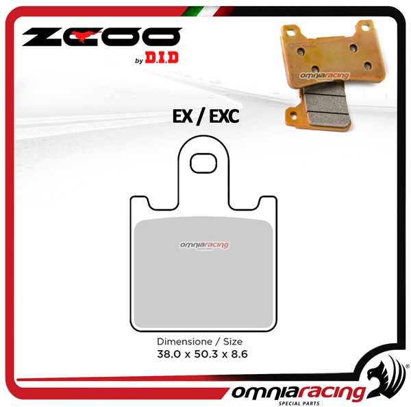 ZCOO N006 EXC pastiglie freno sinterizzate anteriori per Kawasaki ZX6R 600 Ninja 2007>