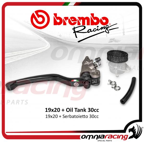 Brembo Racing radial master cylinder front brake pump 19X20 switch and reservoir fluid oil tank
