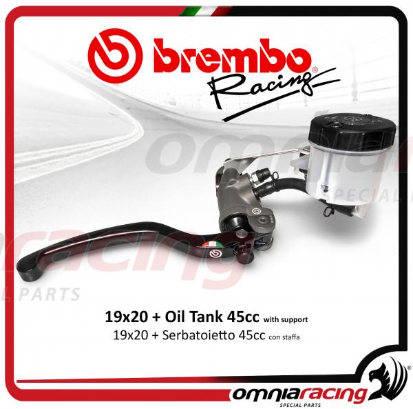 Brembo Racing radial master cylinder front brake pump 19X20 switch and reservoir oil kit