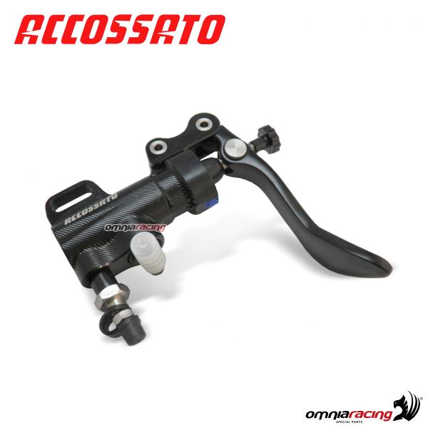 Pompa freno a pollice Accossato pistone 13,5 mm leva curva