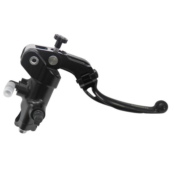 Accossato black radial brake master cylinder 16x18 short black folding lever