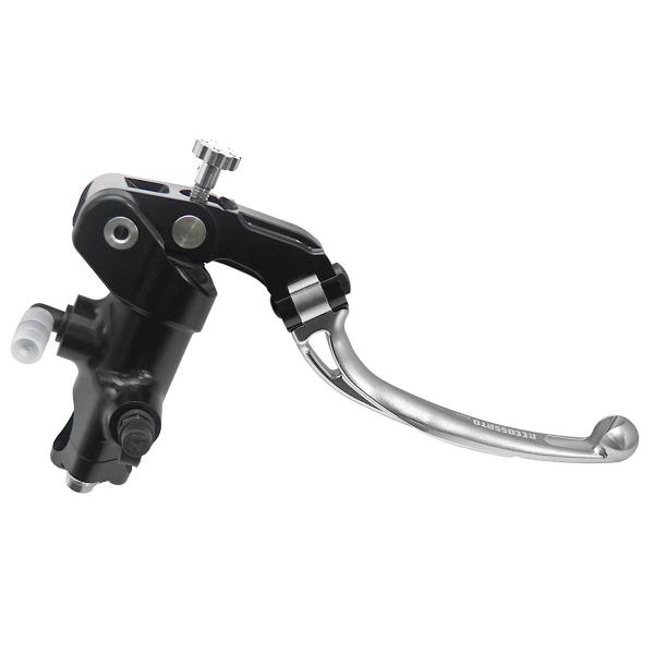 Accossato black radial brake master cylinder 16x16 long silver folding lever RST