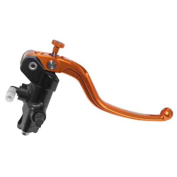 Accossato black radial brake master cylinder 16x16 long orange fixed lever RST