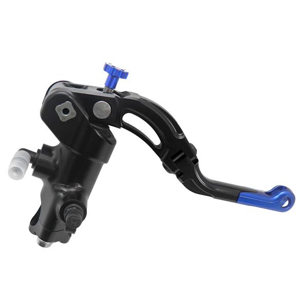 Accossato black radial brake master cylinder PRS 19x17-18-19 short blue lever revolution