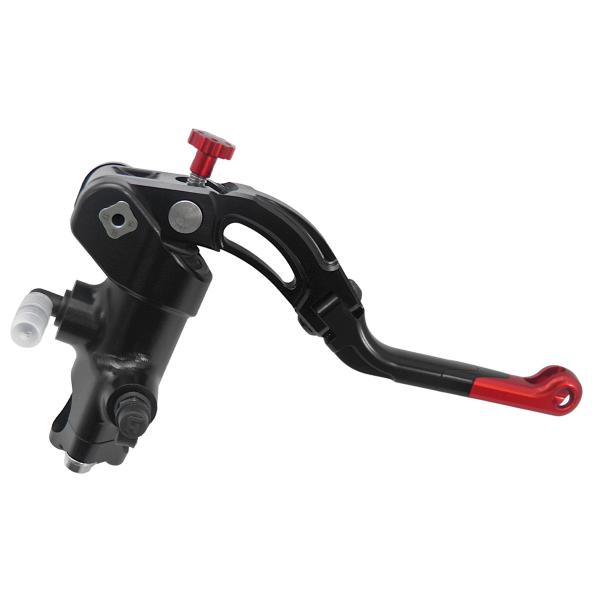 Accossato black radial brake master cylinder PRS 19x17-18-19 medium red lever revolution