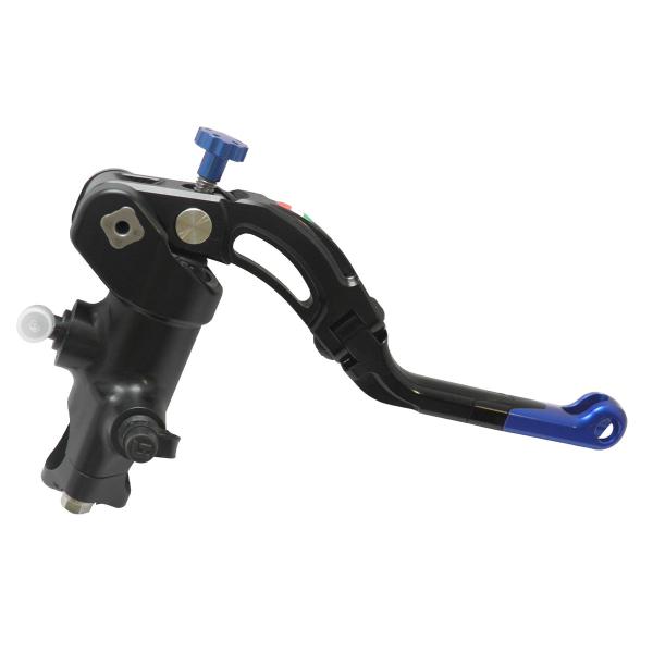 Accossato black radial brake master cylinder PRS 16x17-18-19 medium blue lever revolution