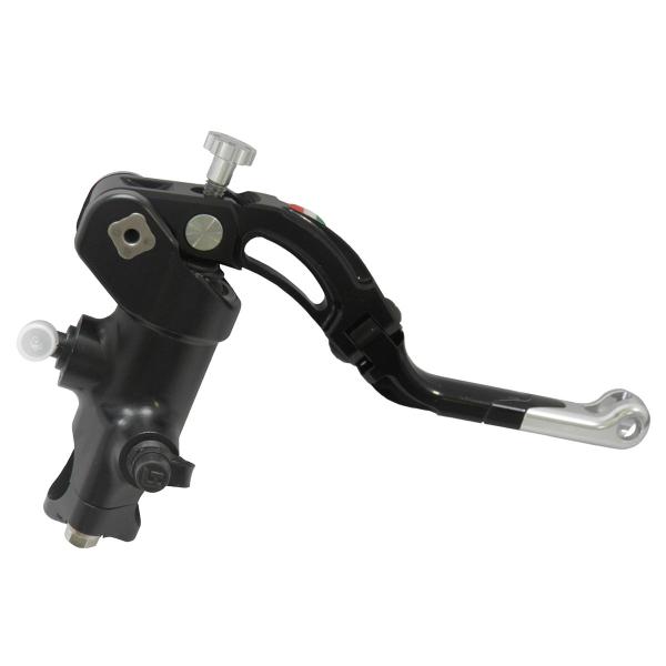 Accossato black radial brake master cylinder PRS 16x17-18-19 medium silver lever revolution
