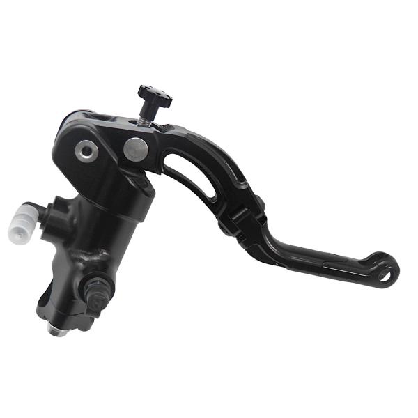 Accossato black radial brake master cylinder 19x18 short black lever revolution