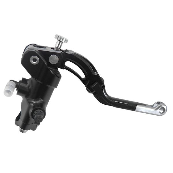 Accossato black radial brake master cylinder 16x16 medium silver lever revolution