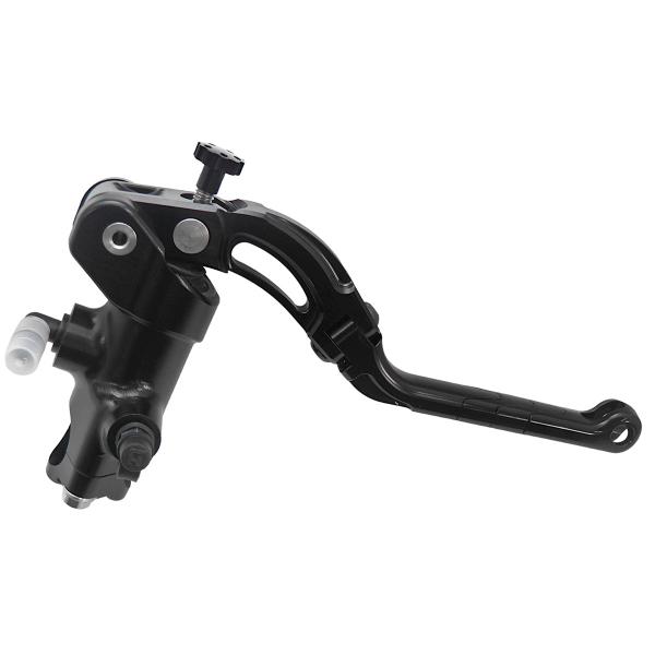 Accossato black radial brake master cylinder 16x18 long black lever revolution