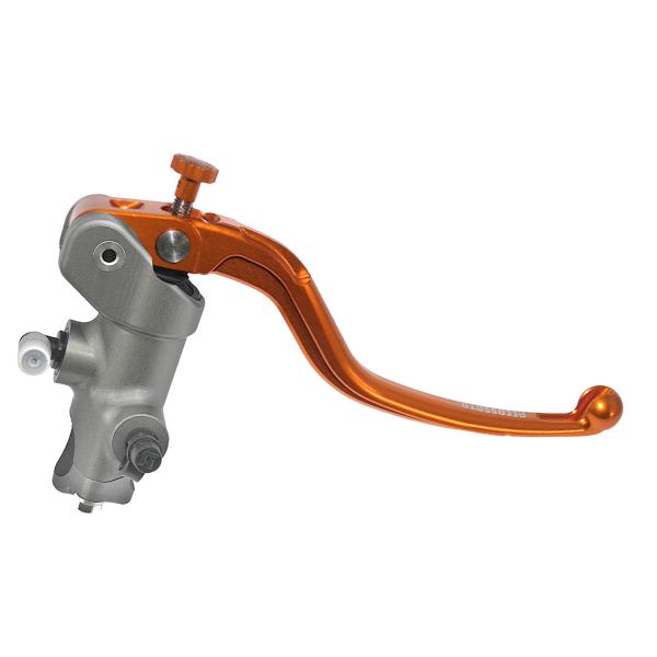 Pompa freno radiale Accossato 14x18 leva lunga arancione fissa RST