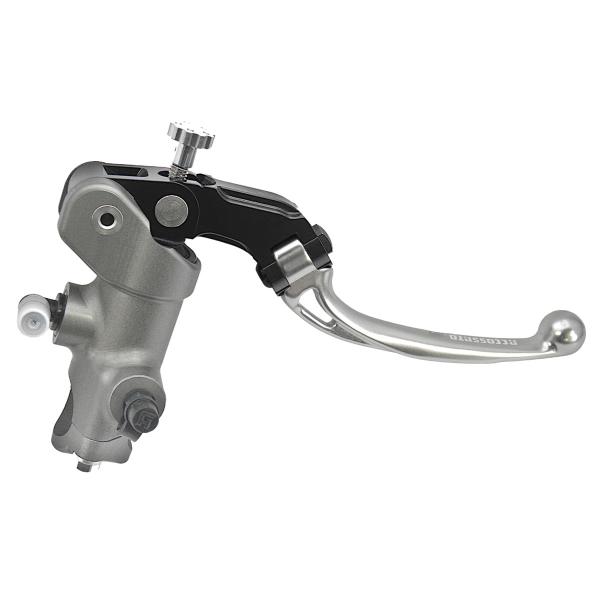 Pompa freno radiale Accossato 14x20 leva corta argento snodata