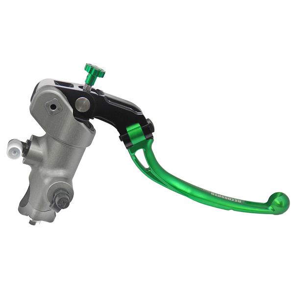 Pompa freno radiale Accossato PRS 14x17-18-19 leva lunga verde snodata RST