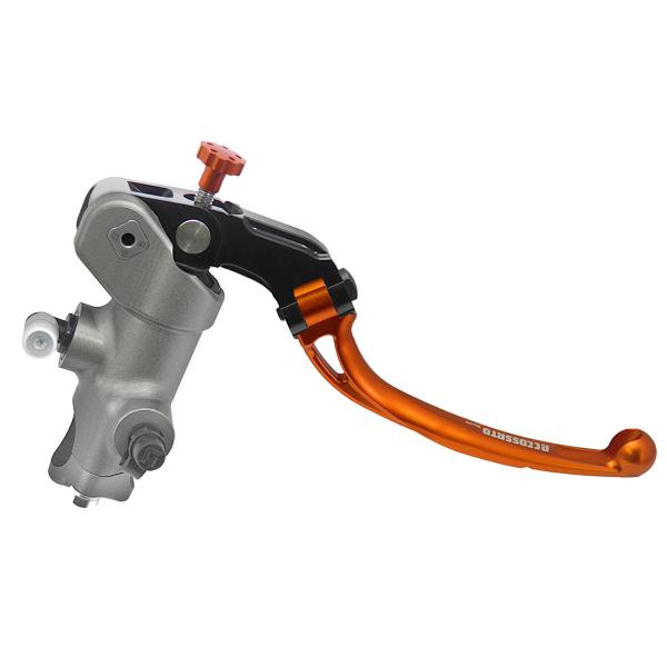 Pompa freno radiale Accossato PRS 14x17-18-19 leva lunga arancione snodata RST