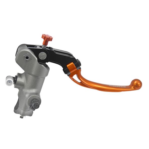 Pompa freno radiale Accossato PRS 15x17-18-19 leva corta arancione snodata
