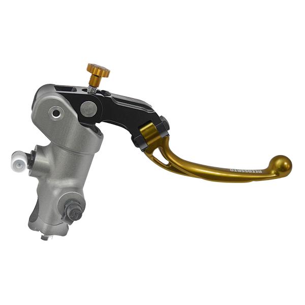 Pompa freno radiale Accossato 17x18 leva corta oro snodata