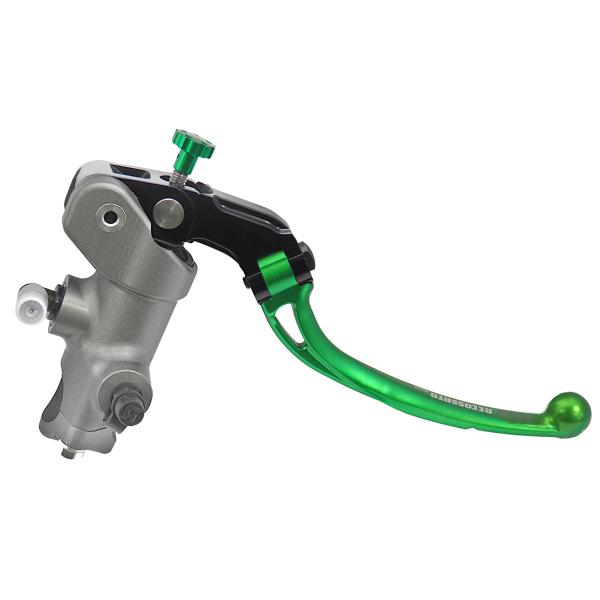 Pompa freno radiale Accossato 17x19 leva lunga verde snodata