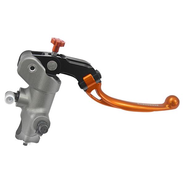 Pompa freno radiale Accossato 17x20 leva corta arancione snodata