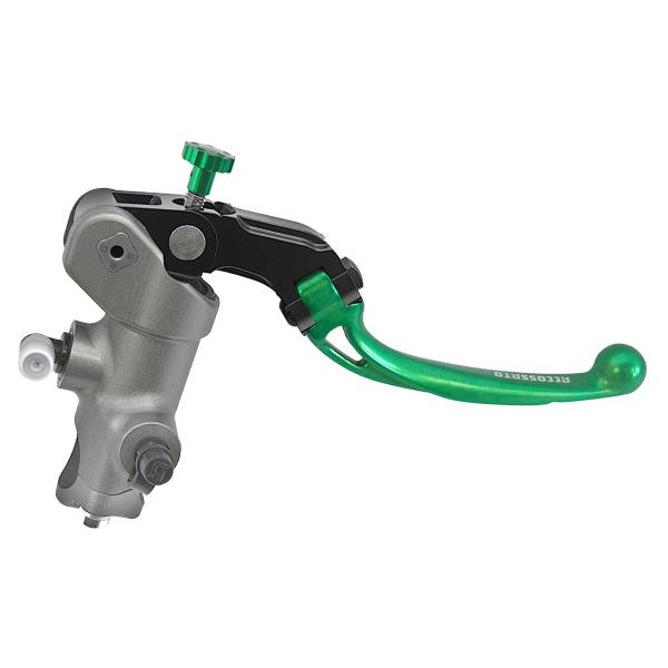 Pompa freno radiale Accossato PRS 17x17-18-19 leva corta verde snodata