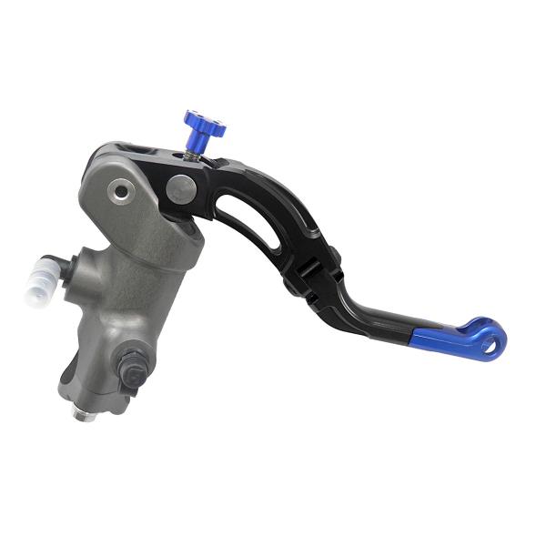 Pompa freno radiale Accossato CNC 19x18 leva corta blu revolution