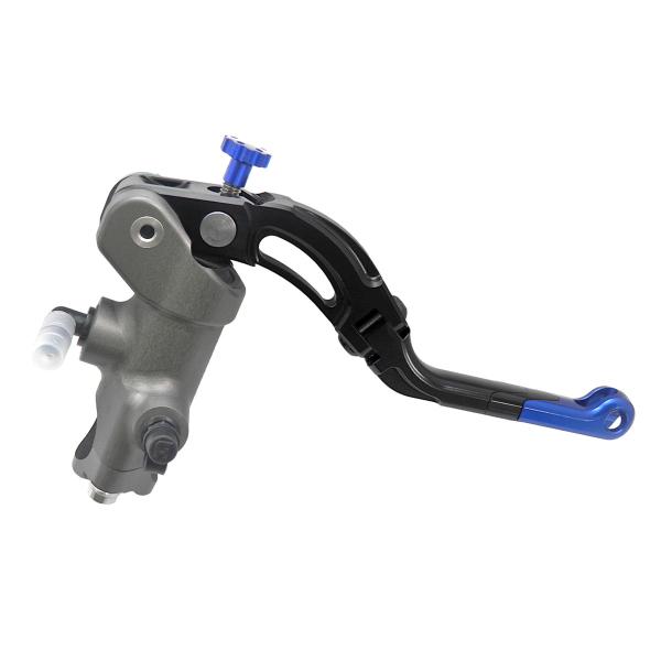 Pompa freno radiale Accossato CNC 19x18 leva media blu revolution