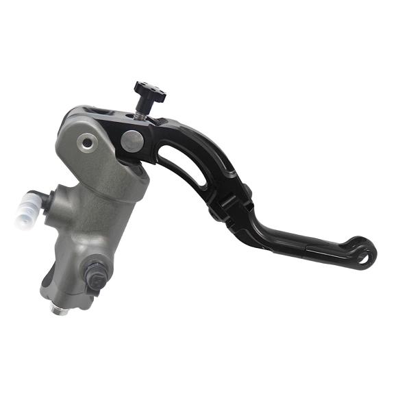 Pompa freno radiale Accossato CNC 19x18 leva corta nera revolution