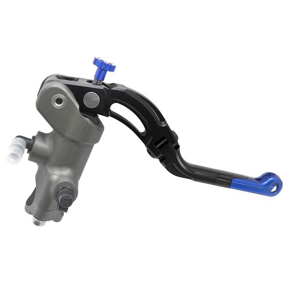 Pompa freno radiale Accossato CNC 19x19 leva media blu revolution