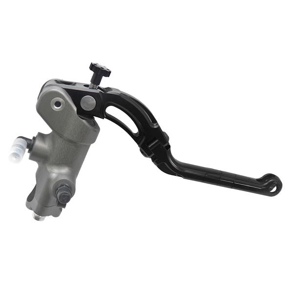 Pompa freno radiale Accossato CNC 19x19 leva lunga nera revolution