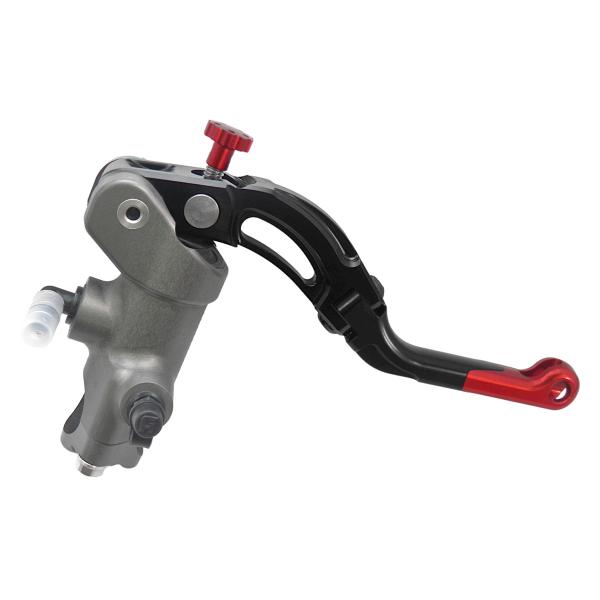 Pompa freno radiale Accossato CNC 19x19 leva corta rossa revolution
