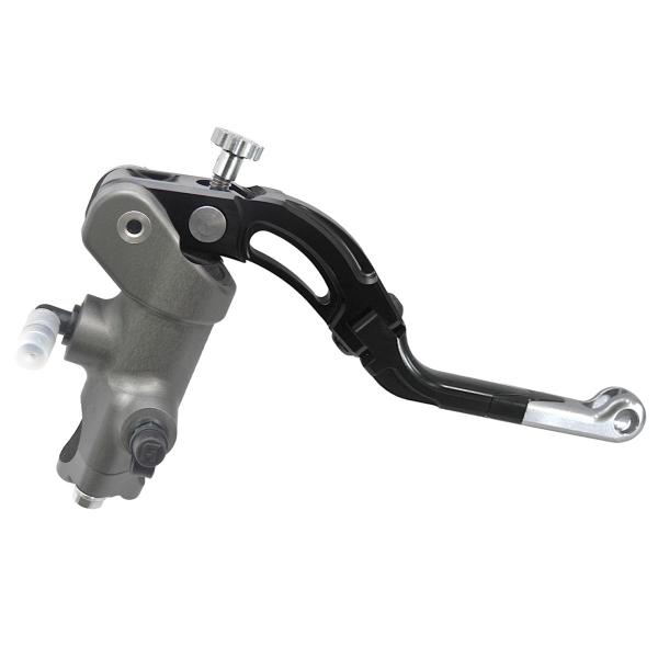 Pompa freno radiale Accossato CNC 19x19 leva media argento revolution