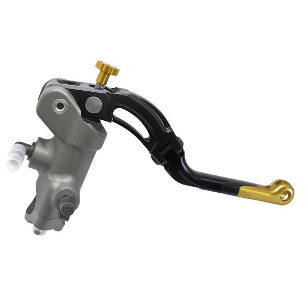 Pompa freno radiale Accossato CNC 19x19 leva media oro revolution