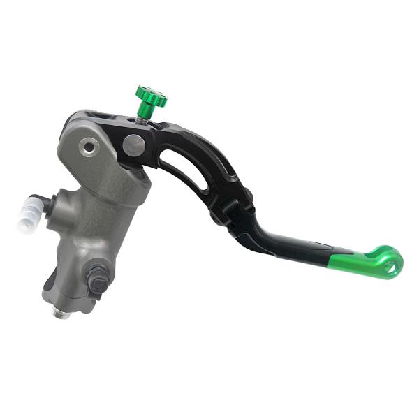 Pompa freno radiale Accossato CNC 19x20 leva media verde revolution