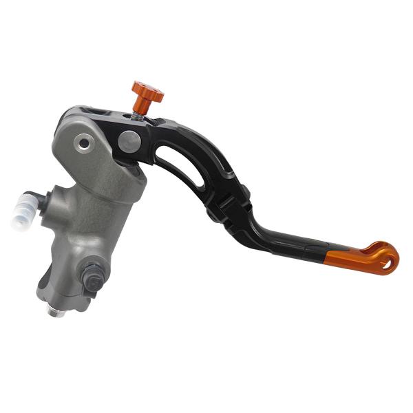 Pompa freno radiale Accossato CNC 19x20 leva media arancione revolution