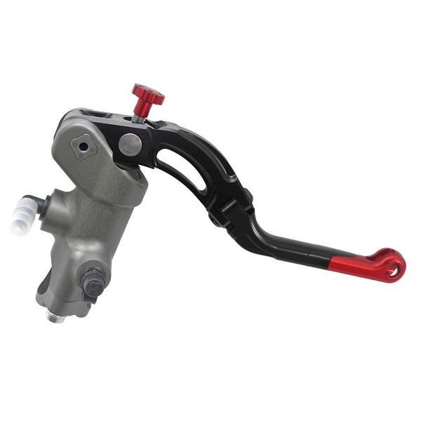 Pompa freno radiale Accossato CNC PRS 19x17-18-19 leva media rossa revolution