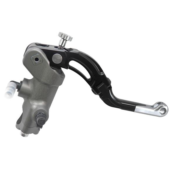 Pompa freno radiale Accossato CNC PRS 19x17-18-19 leva corta argento revolution