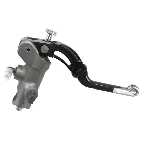 Pompa freno radiale Accossato CNC PRS 19x17-18-19 leva media argento revolution