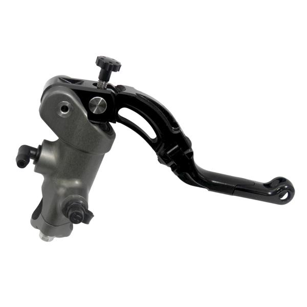 Pompa freno radiale Accossato CNC 16x18 leva corta nera revolution