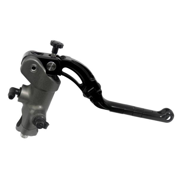 Pompa freno radiale Accossato CNC 16x18 leva lunga nera revolution