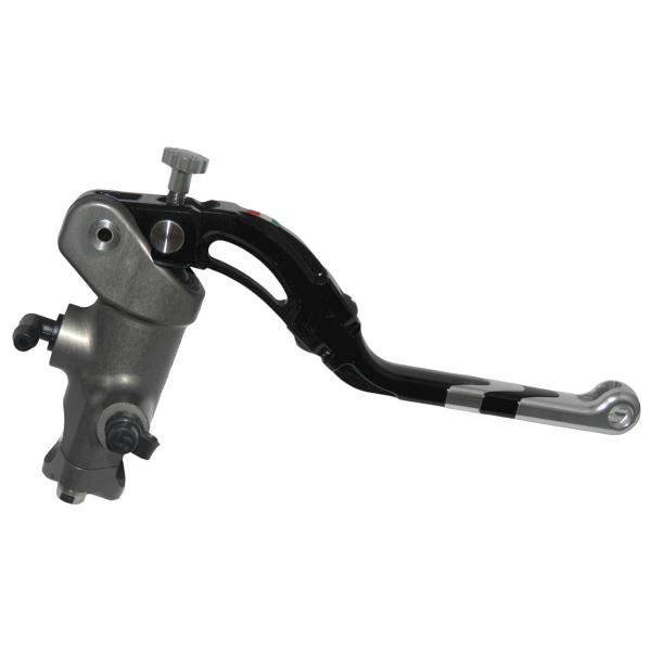 Pompa freno radiale Accossato CNC 16x18 leva lunga argento revolution