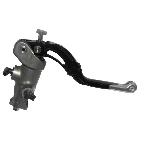 Pompa freno radiale Accossato CNC 16x18 leva media argento revolution