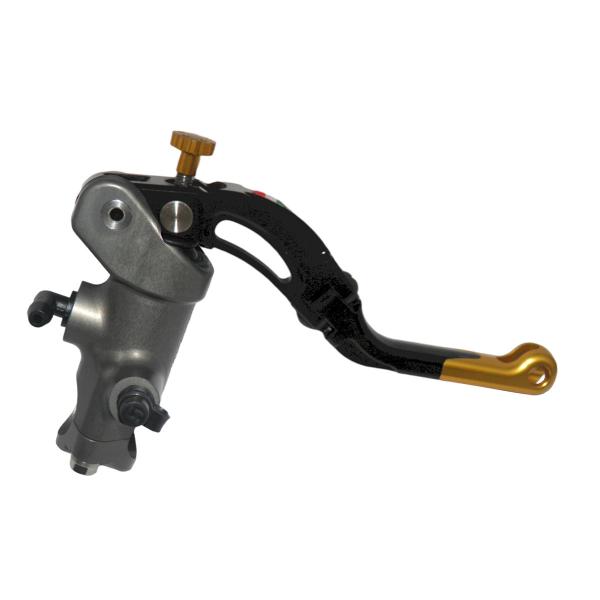 Pompa freno radiale Accossato CNC 16x18 leva corta oro revolution