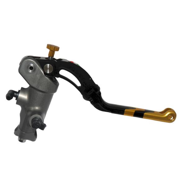 Pompa freno radiale Accossato CNC 16x18 leva lunga oro revolution